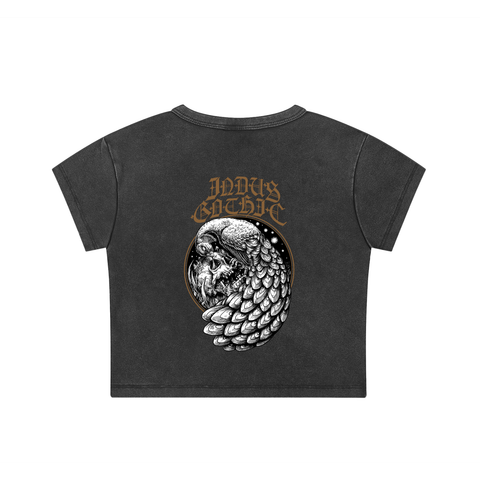 Dark Peacock Crop Top